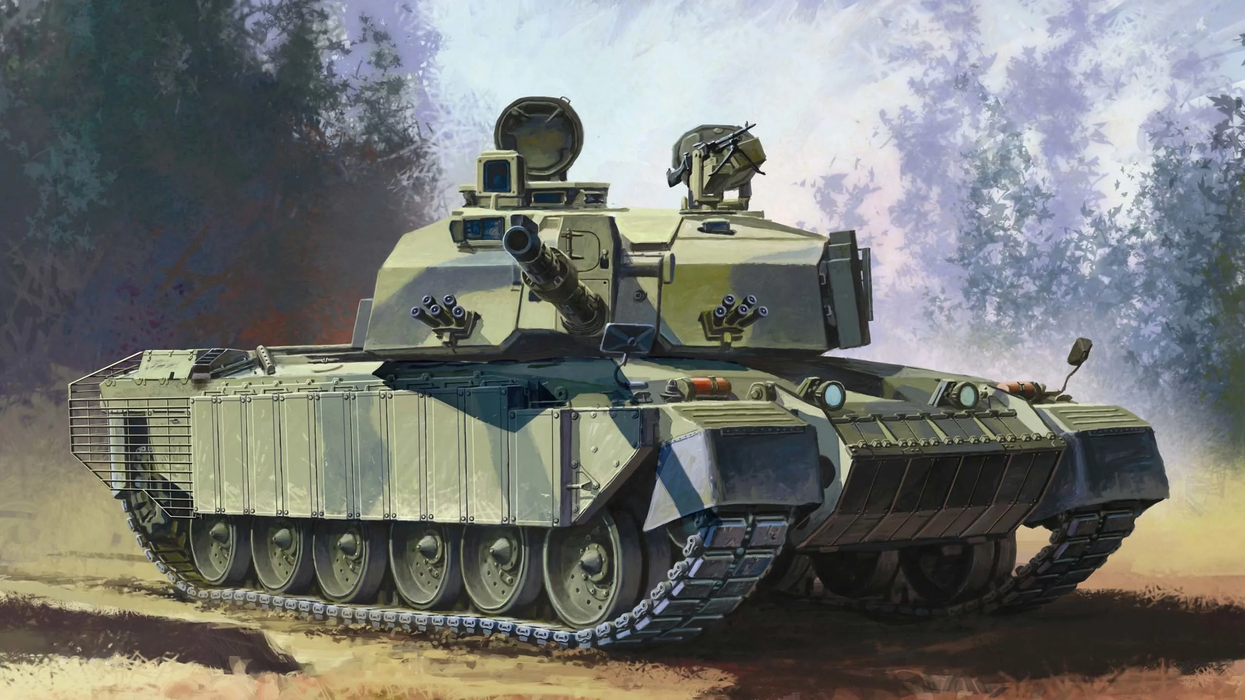 рисунок, основной, челленджер 2, Арт, боевой, challenger 2