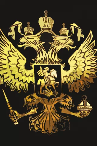 россия, герб, черный, Орел, фон