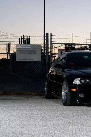 бмв, e46, чёрный, tuning, black, Bmw, m3, вид спереди, купе