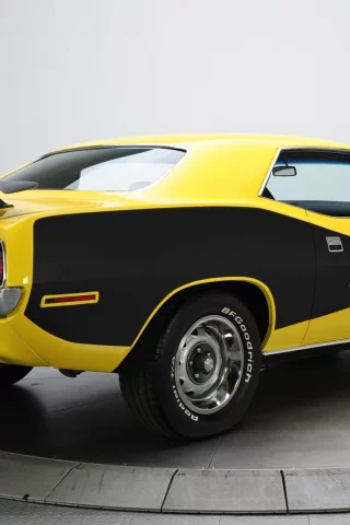 барракуда, 1971, вид сзади, cuda, Plymouth, 440, куда, плимут