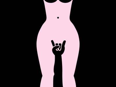 рука, хэви-метал, женская фигура, коза, фон, Heavy metal