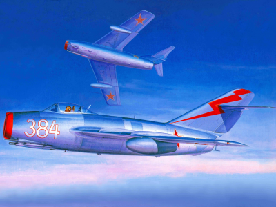советский, Арт, mig-15, миг-15, истребитель, самолет