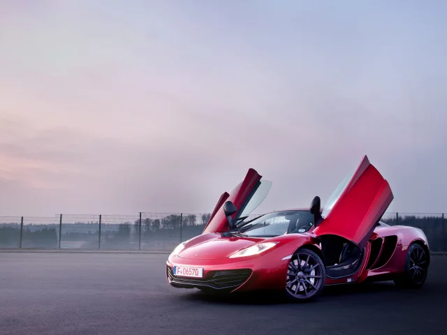 красный, mp4-12c, Mclaren, суперкар, макларен, red