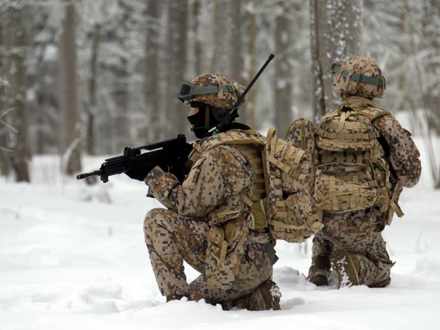 солдаты, оружие, Latvian army