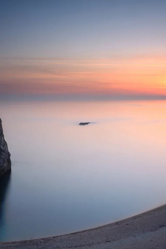 арка, скала, Море, берег, небо