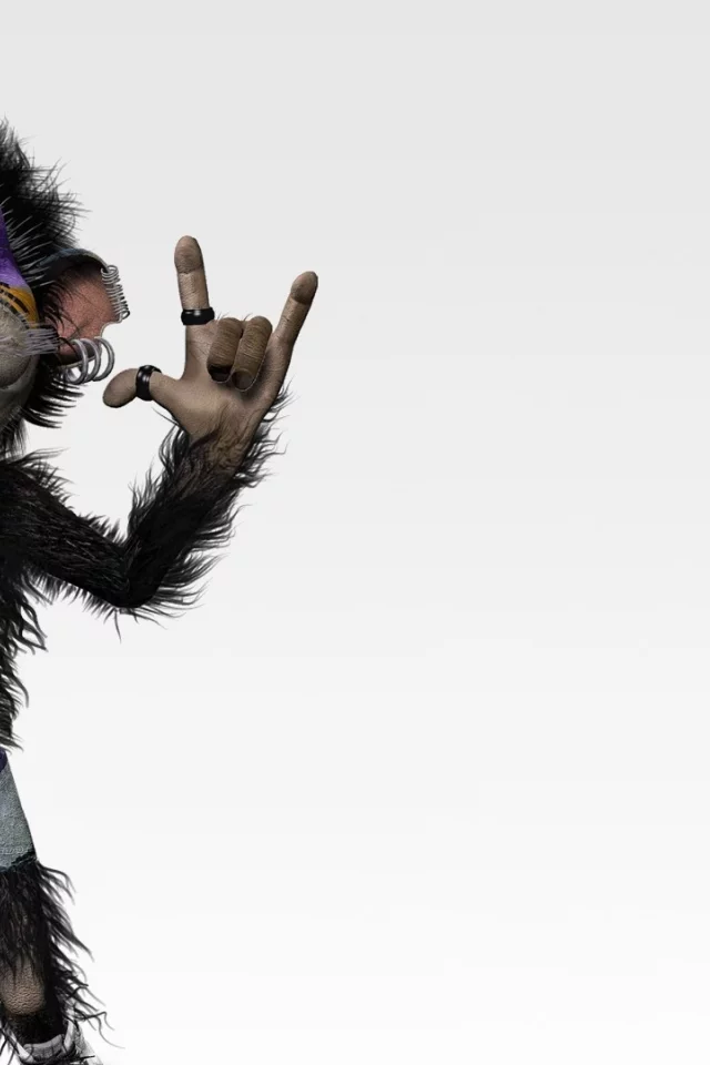 funny, makeup, music, monkey, Shaka ponk, microphone, goz, indian feather