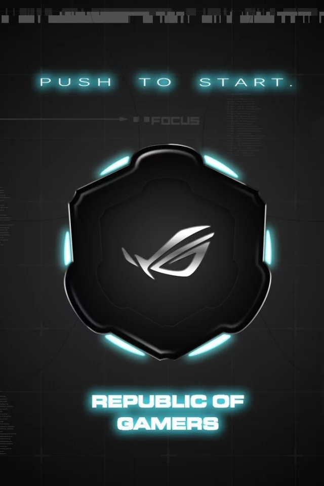 Asus, background, brand, republic of gamers, push to start, rog