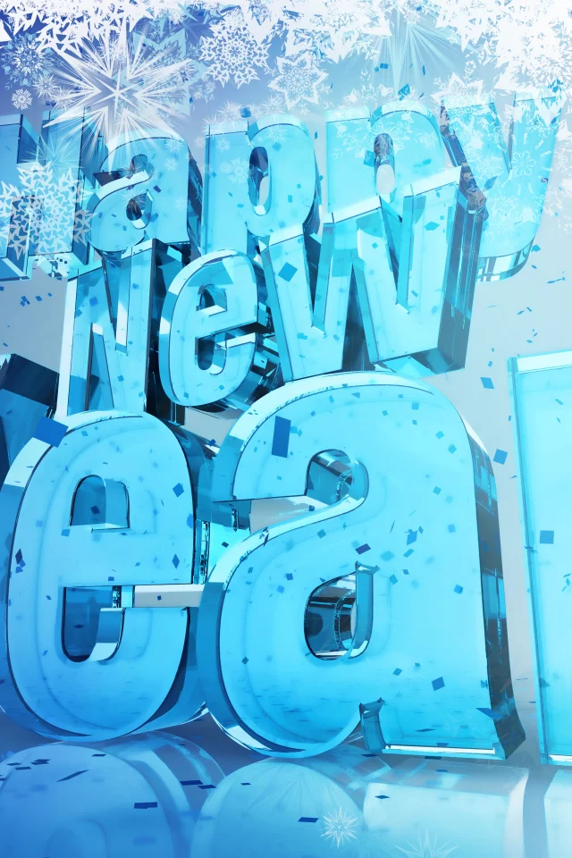 Happy new year, 3d, с новым годом