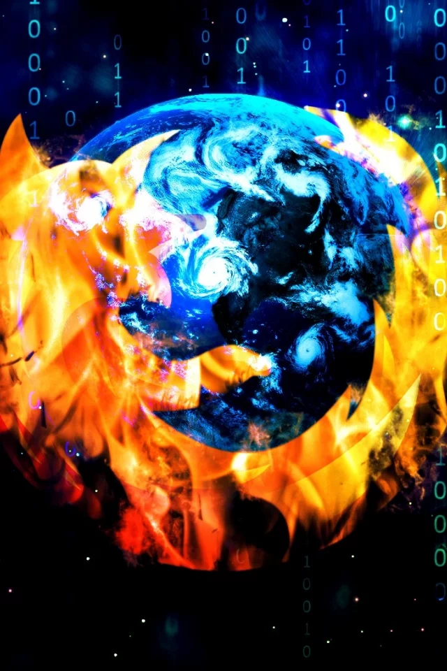 Mozilla firefox, браузер, матрица, мозилла файерфокс, цифры