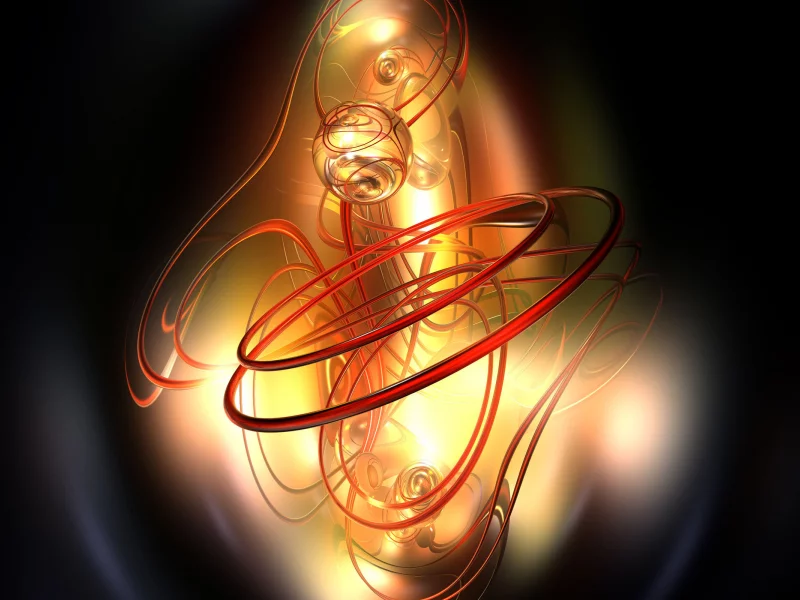 red lines, globes, Abstract, abstract art
