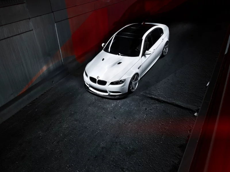 Bmw, тёмный фон, м3, белая, white, бмв