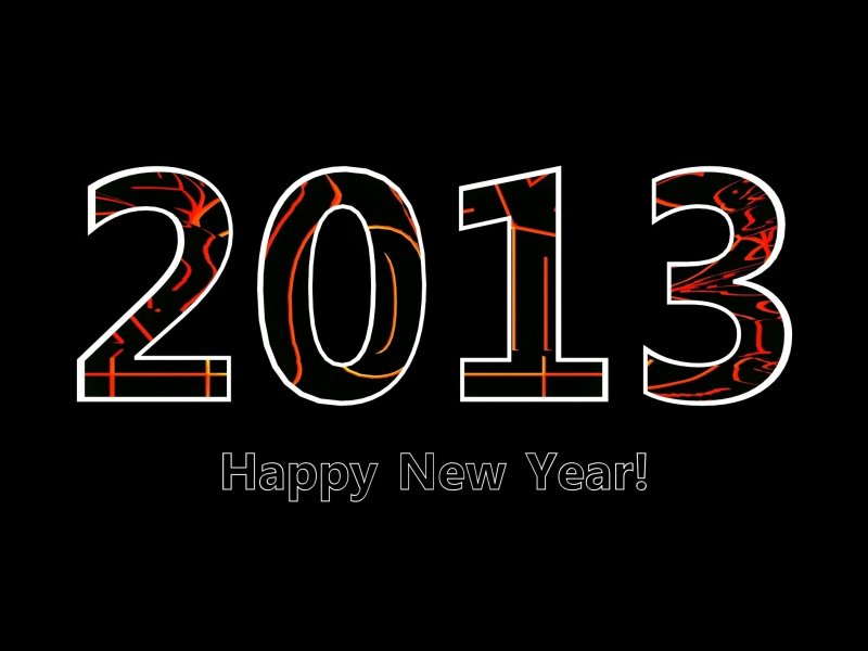 надпись, новый год, Happy new year, праздник, 2013