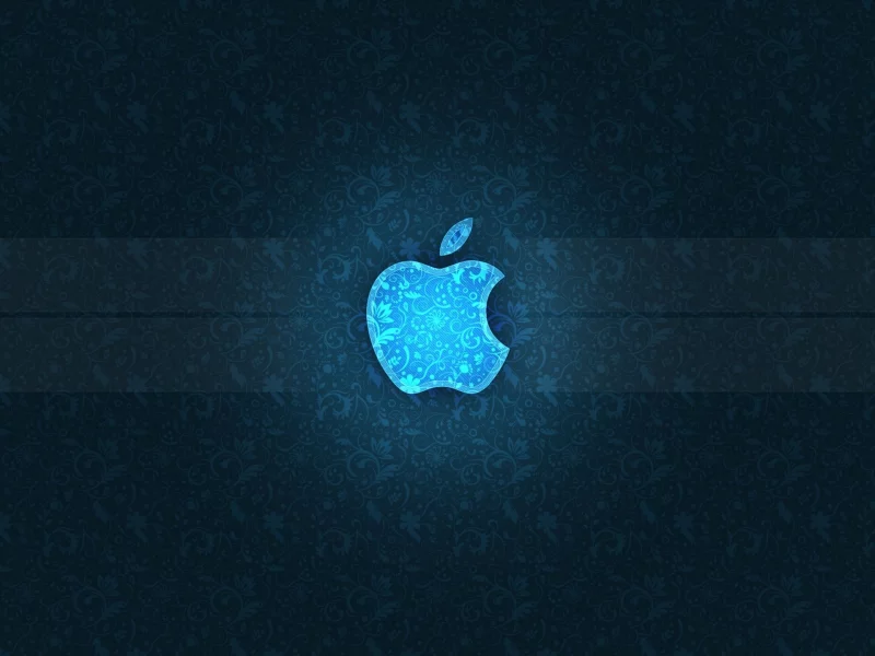 яблоко, синий, Apple, полосы, узор