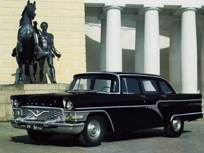 передок, gaz, чайка, chayka, 13 , 1959, Газ, чёрный, седан