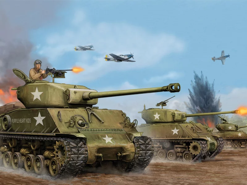 танк, средний, 1944г, easy, the, sherman, usa, eight, m4a3 e8, Арт, танк