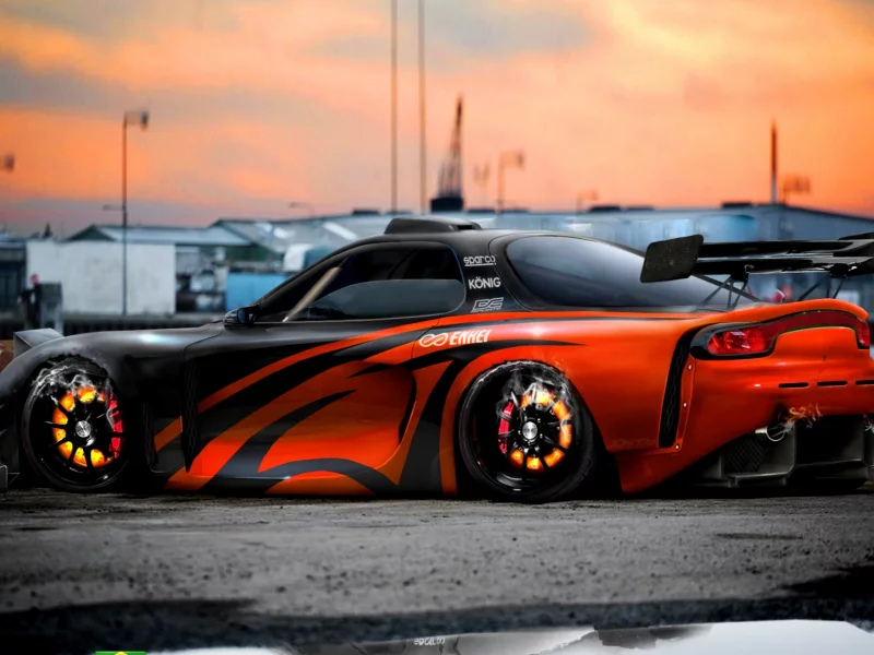 virtual tuning, mazda rx7, Tuning