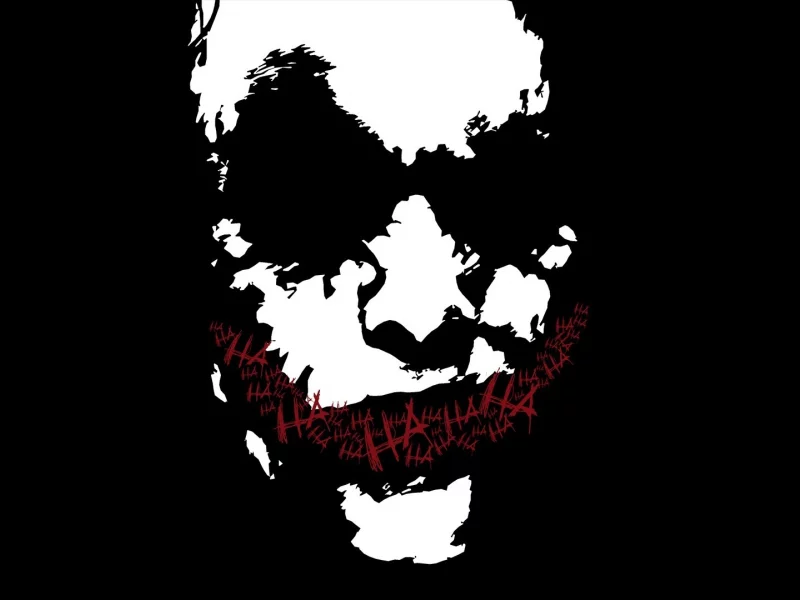 joker, черный, улыбка, Джокер