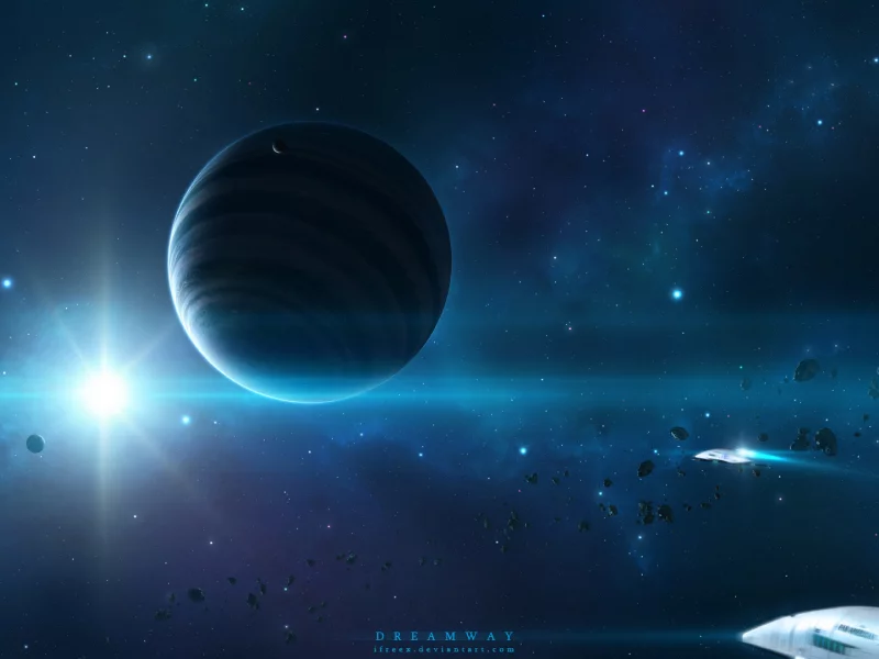 звезда, космические корабли, Космос, арт, space, планетв