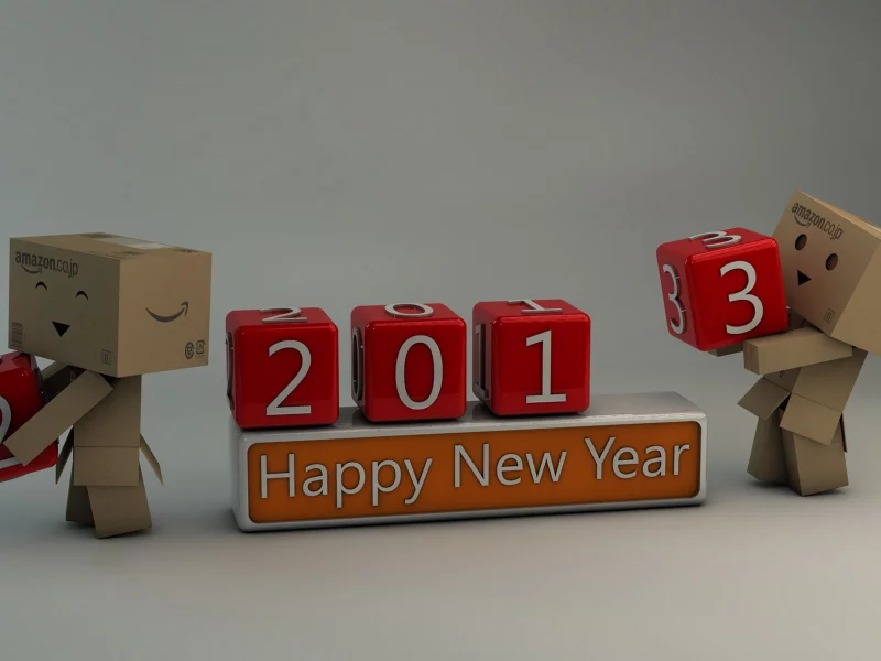 2013, кубики, смена года, 2012