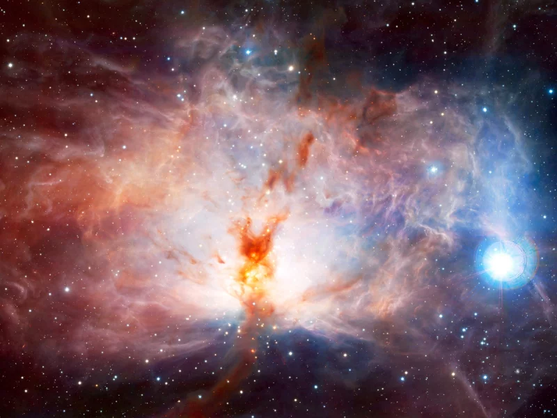 красота, туманность, Космос, туманность пламени, ngc 2024