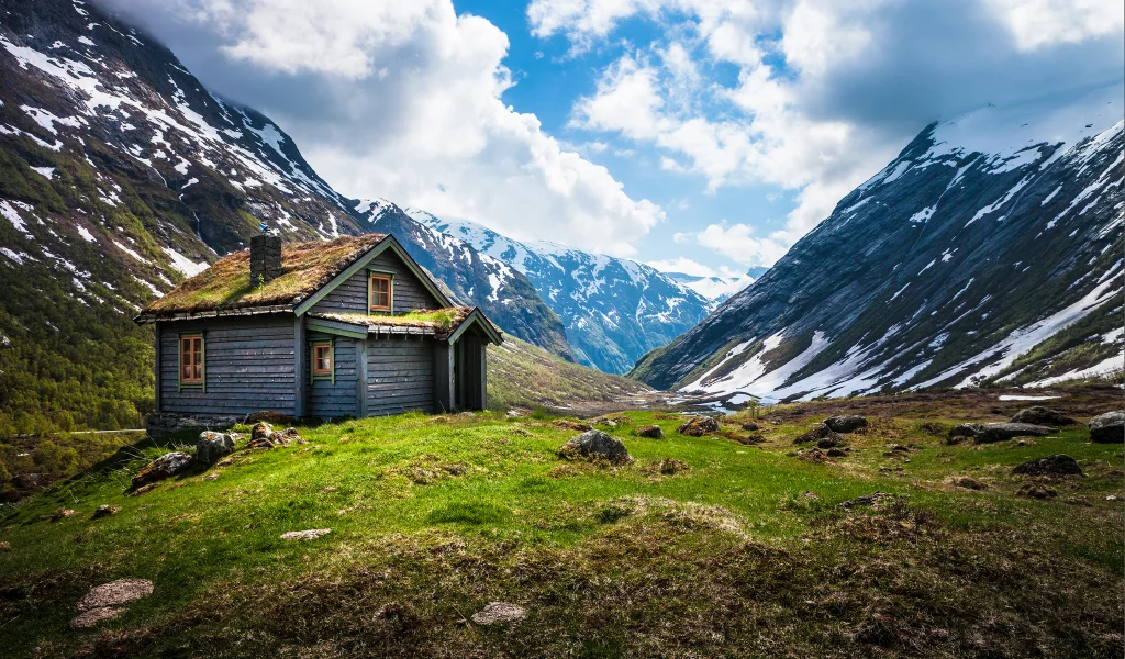 Norway, хижина, норвегия, горы