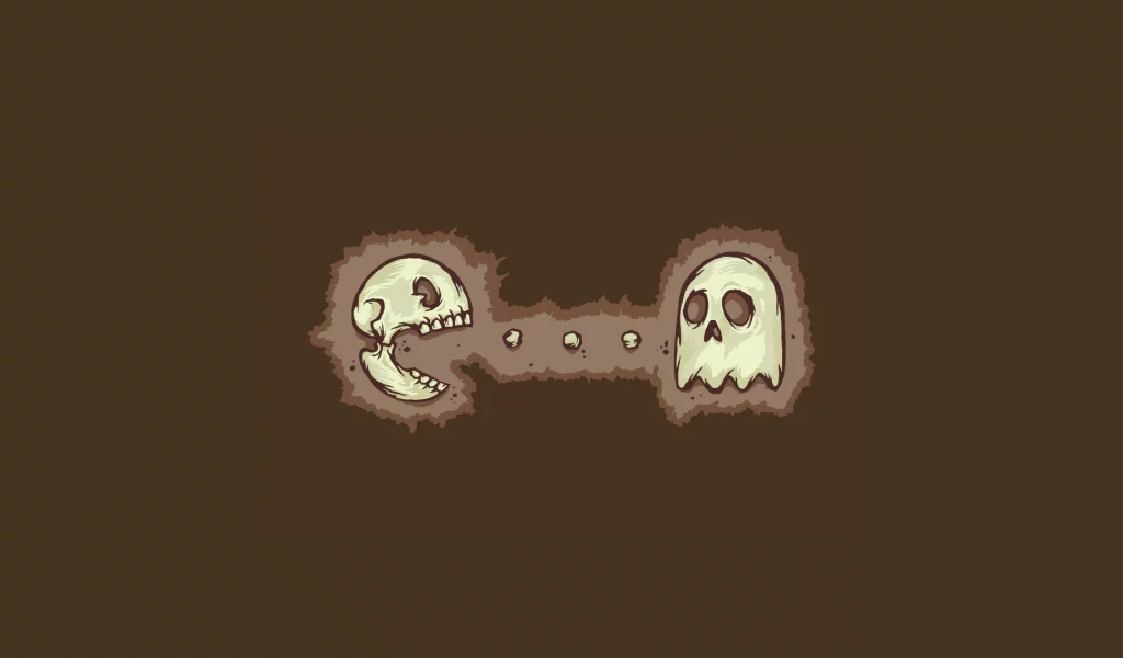 пакмен, череп, Pacman