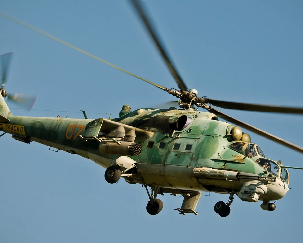 боевой, Авиация, российский, вертолет, советский, ми-24
