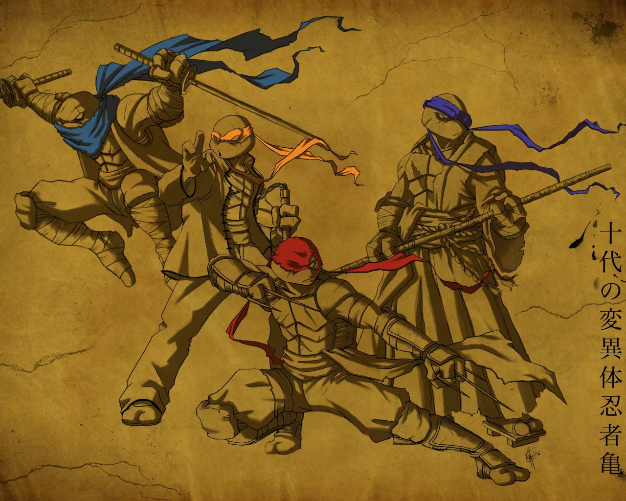 Черепашки, tmnt, ниндзя, супер