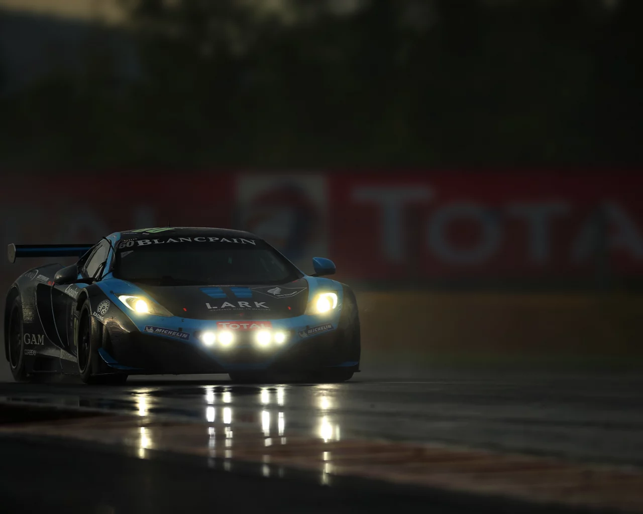 supercar, макларен, вечер, Mclaren mp4-12c, трасса, гонка