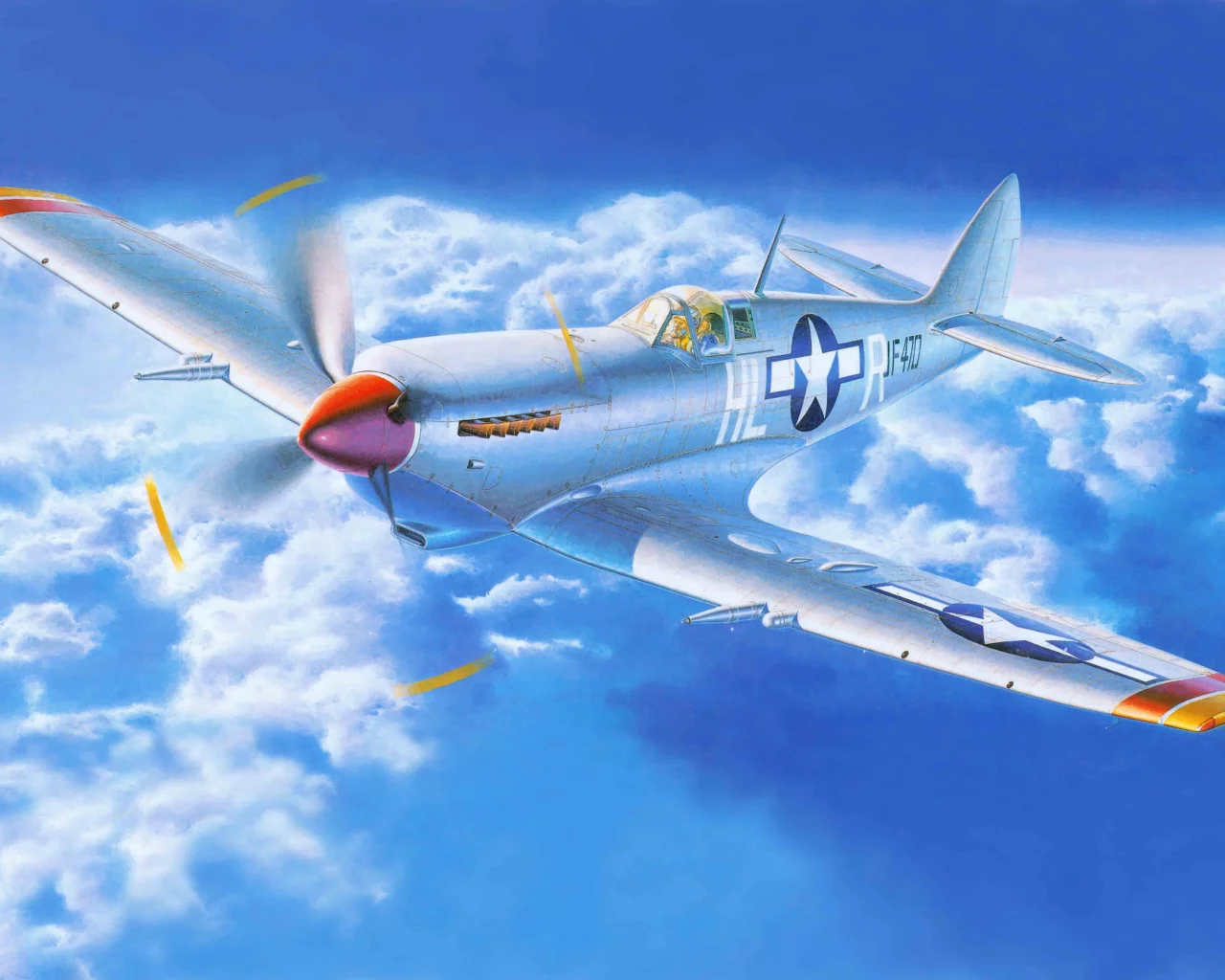 Арт, supermarine, мк 8, супермарин, spitfire, самолет, спитфайр 