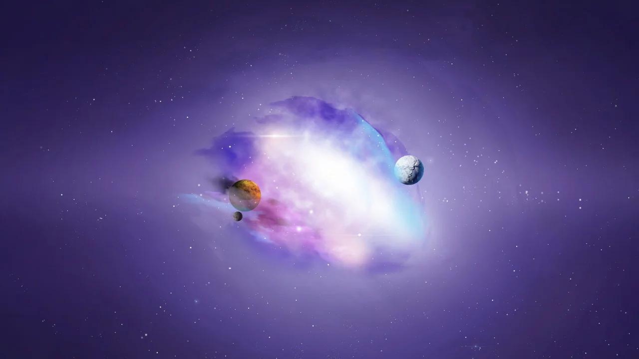 Space, арт, планеты, космос, звезды, туманность