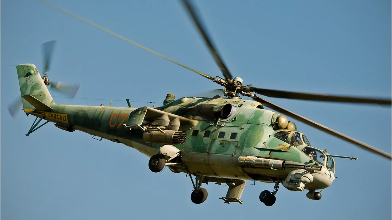 боевой, Авиация, российский, вертолет, советский, ми-24