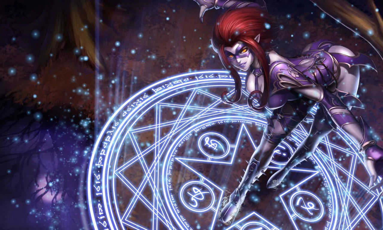 маска, evelynn, девушка, шипы, костюм, League of legends, lol
