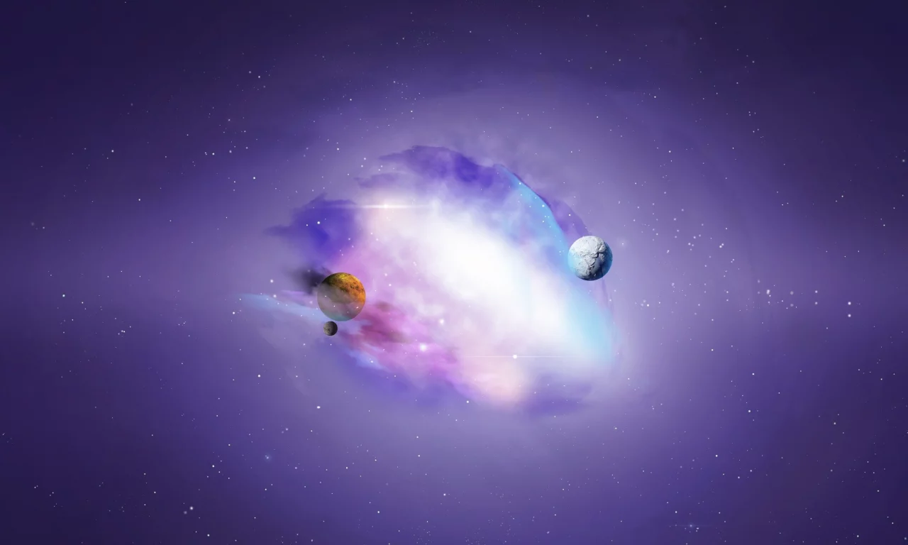 Space, арт, планеты, космос, звезды, туманность