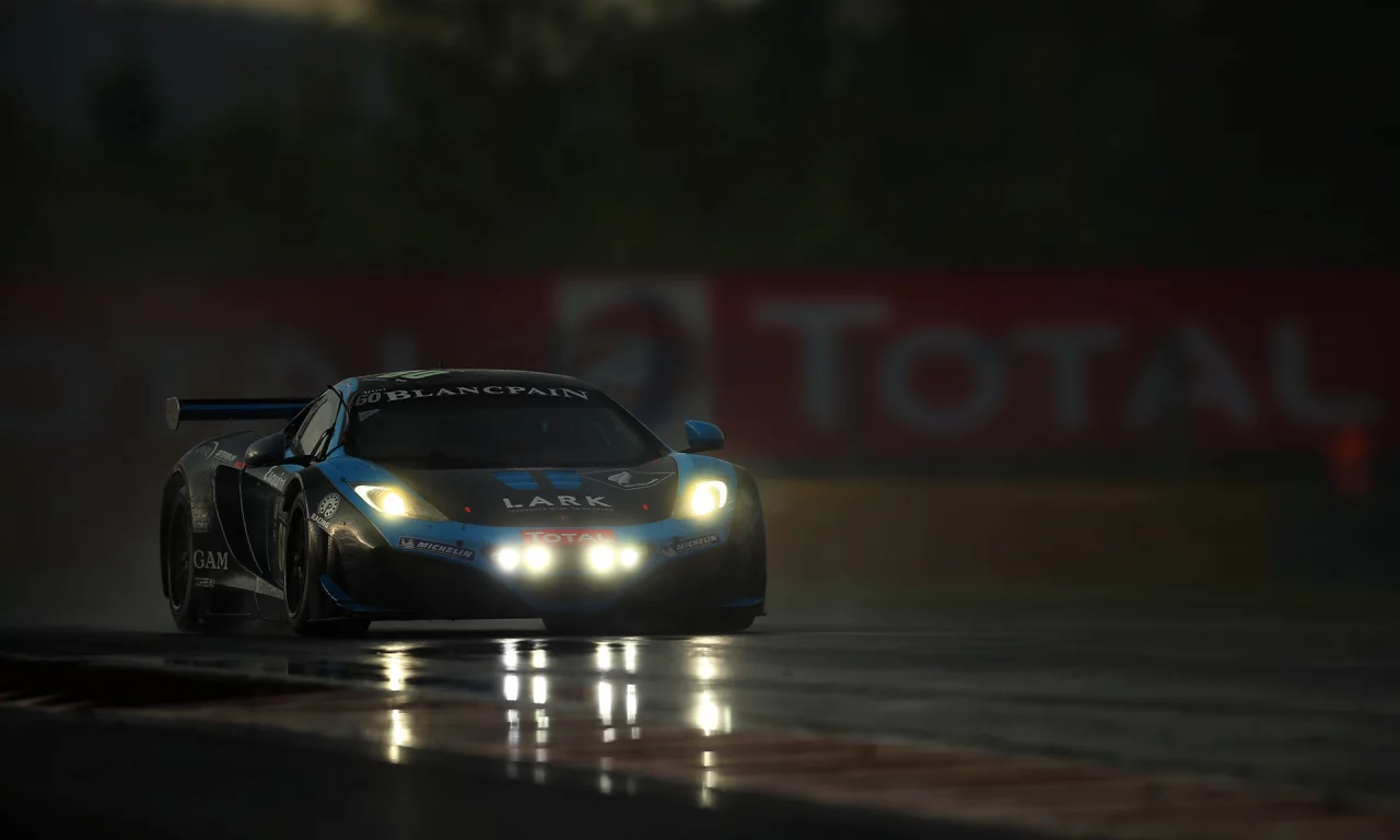supercar, макларен, вечер, Mclaren mp4-12c, трасса, гонка