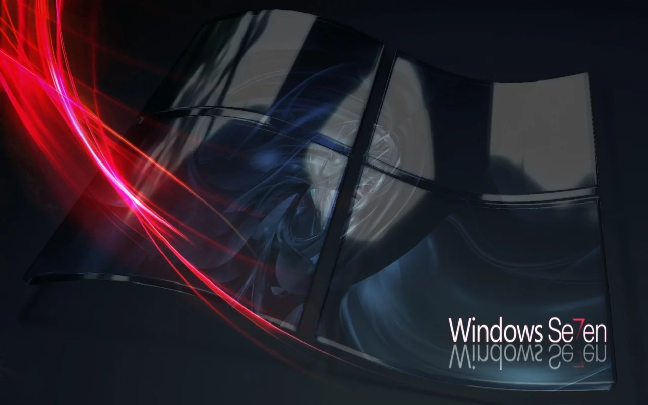 seven, microsoft, Windows seven, lines, logo, windows