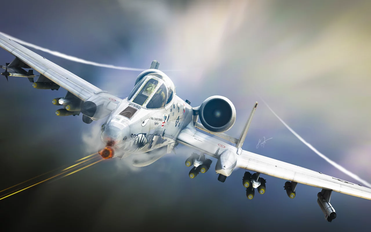 авиация, штурмовик, арт, самолёт, A-10, tankbuster