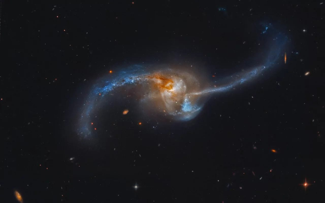 galaxy, Ngc2623, звезды, галактика, пространство