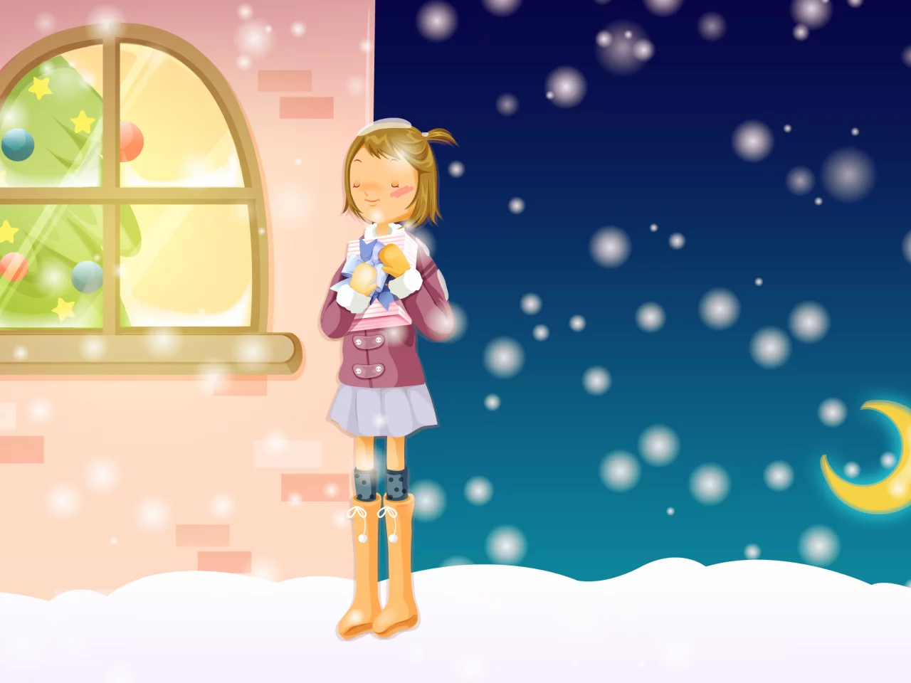 улица, мечта, Новый год, рождество, зима, ёлка, уют, снег