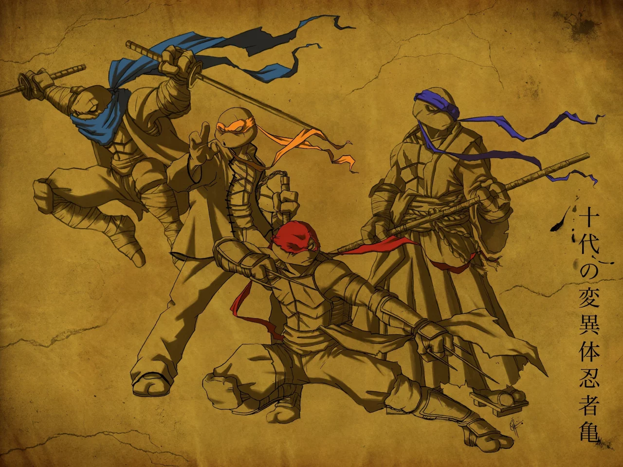 Черепашки, tmnt, ниндзя, супер