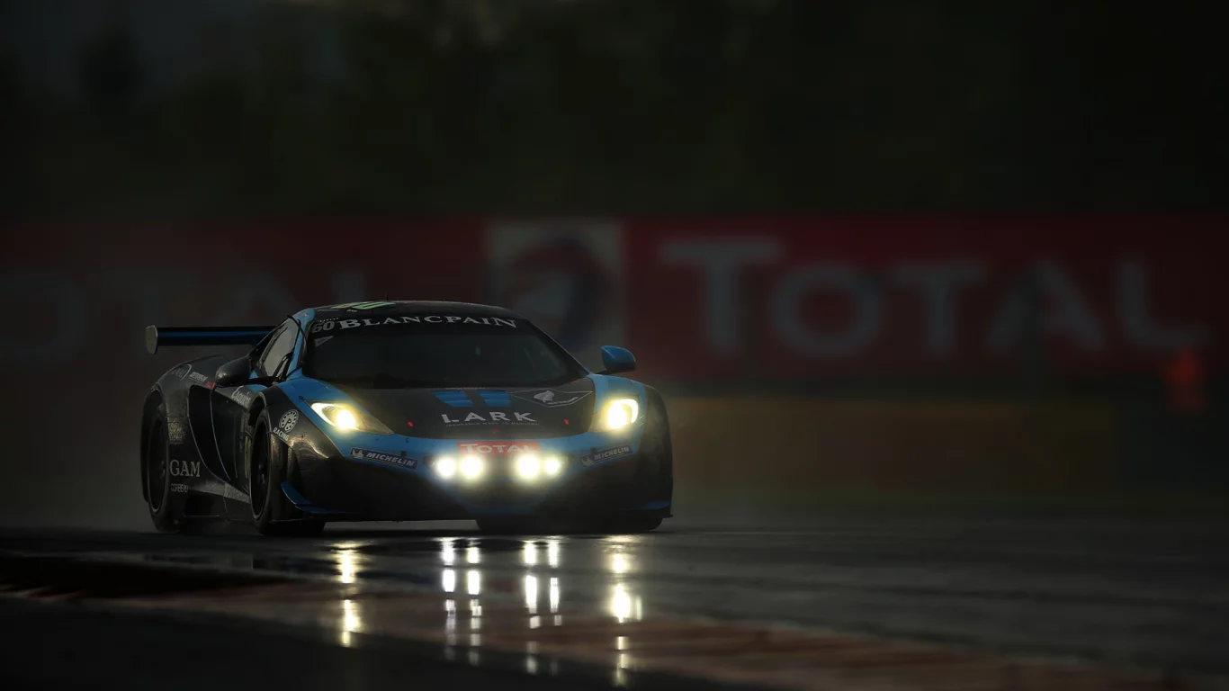 supercar, макларен, вечер, Mclaren mp4-12c, трасса, гонка