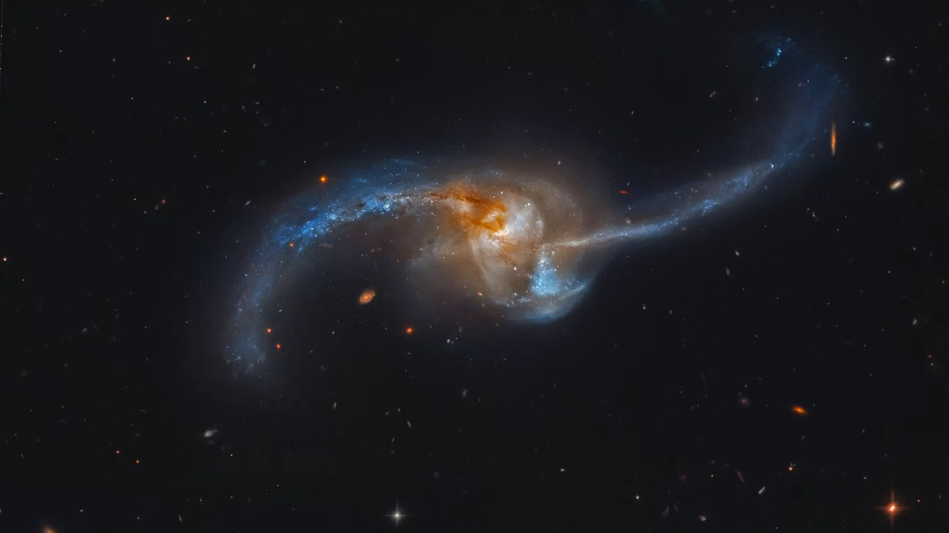 galaxy, Ngc2623, звезды, галактика, пространство