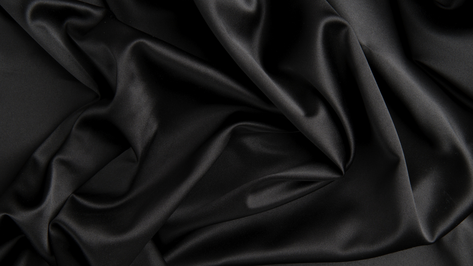 текстура, Шелк, черная, сатин, ткань, складки