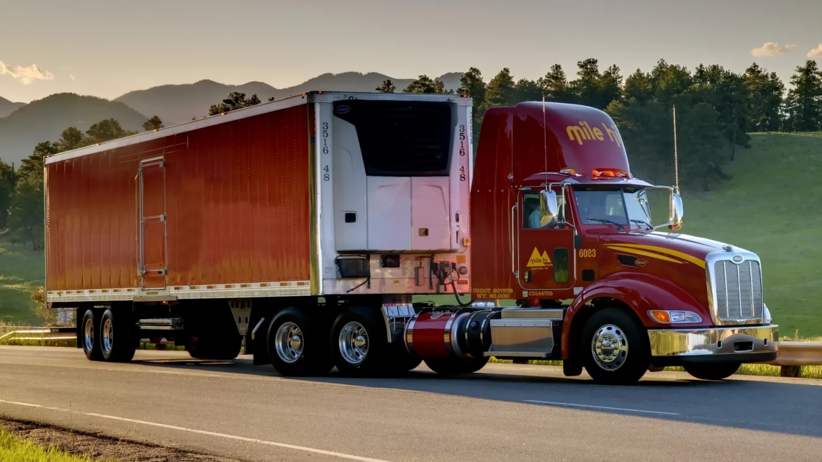 тягач, грузовик, петерблит, дорога, трак, truck, Peterbilt, 384