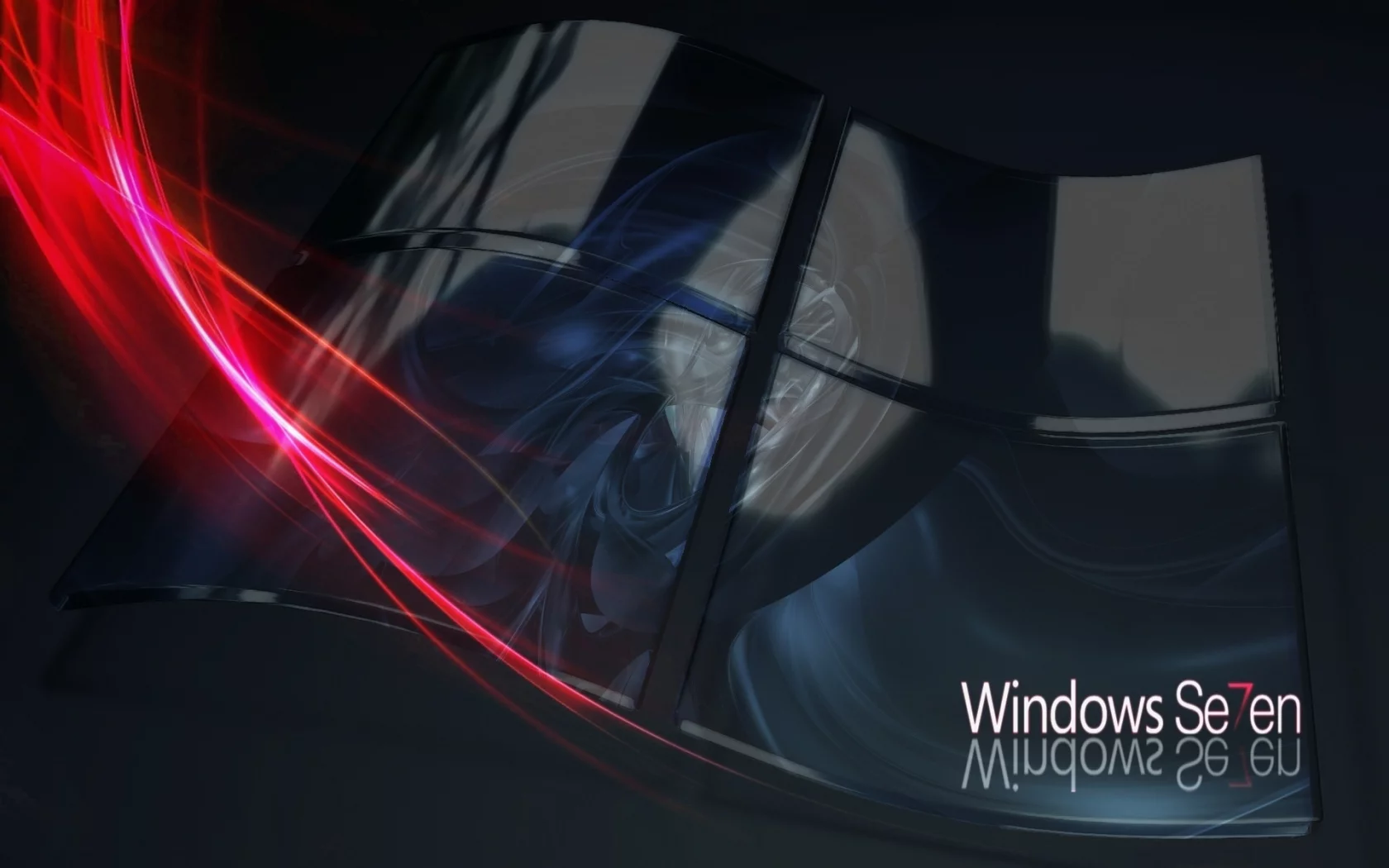 seven, microsoft, Windows seven, lines, logo, windows