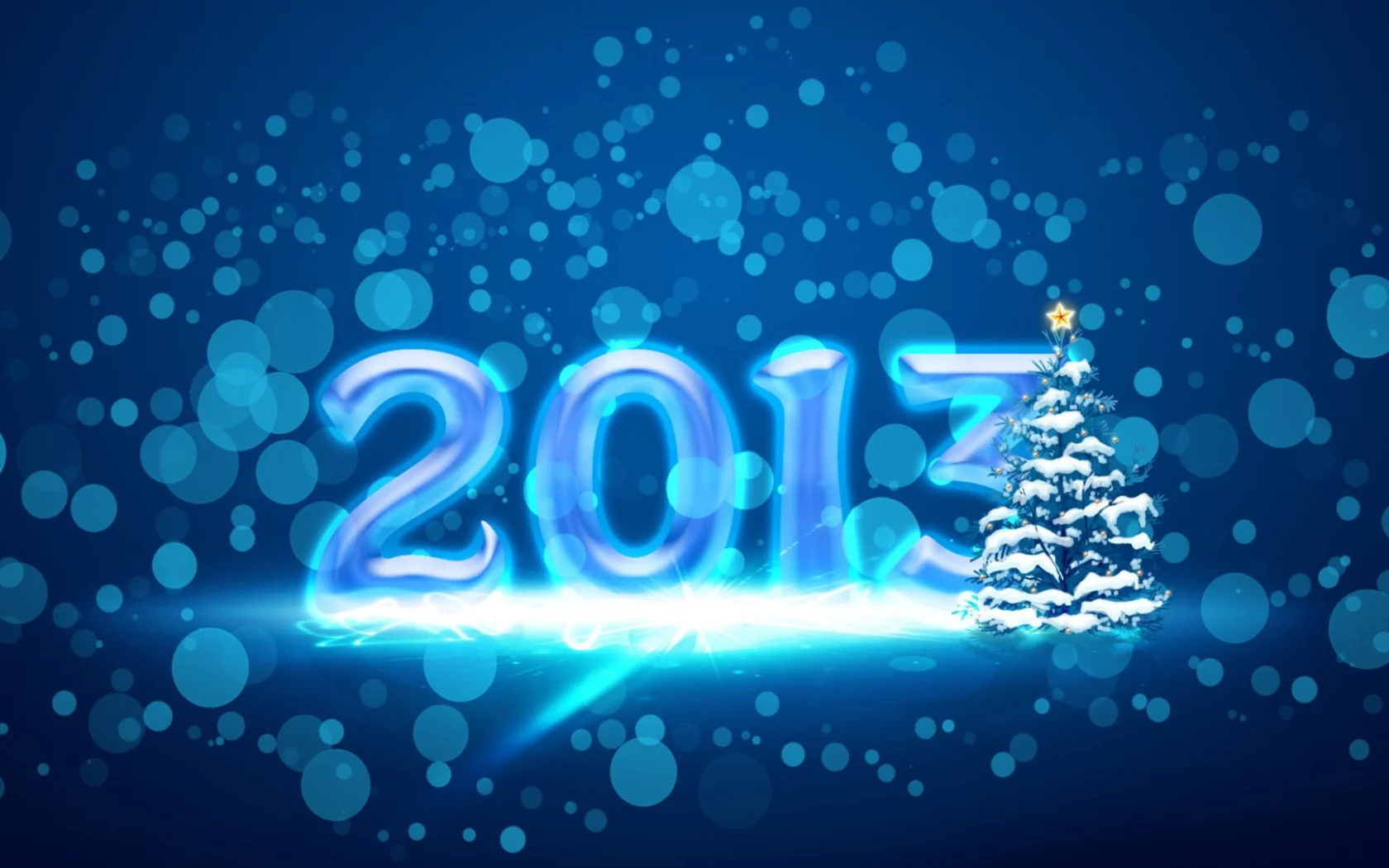 Новый год, ель, ёлка, круги, снег, звезда, ny, 2013, new year