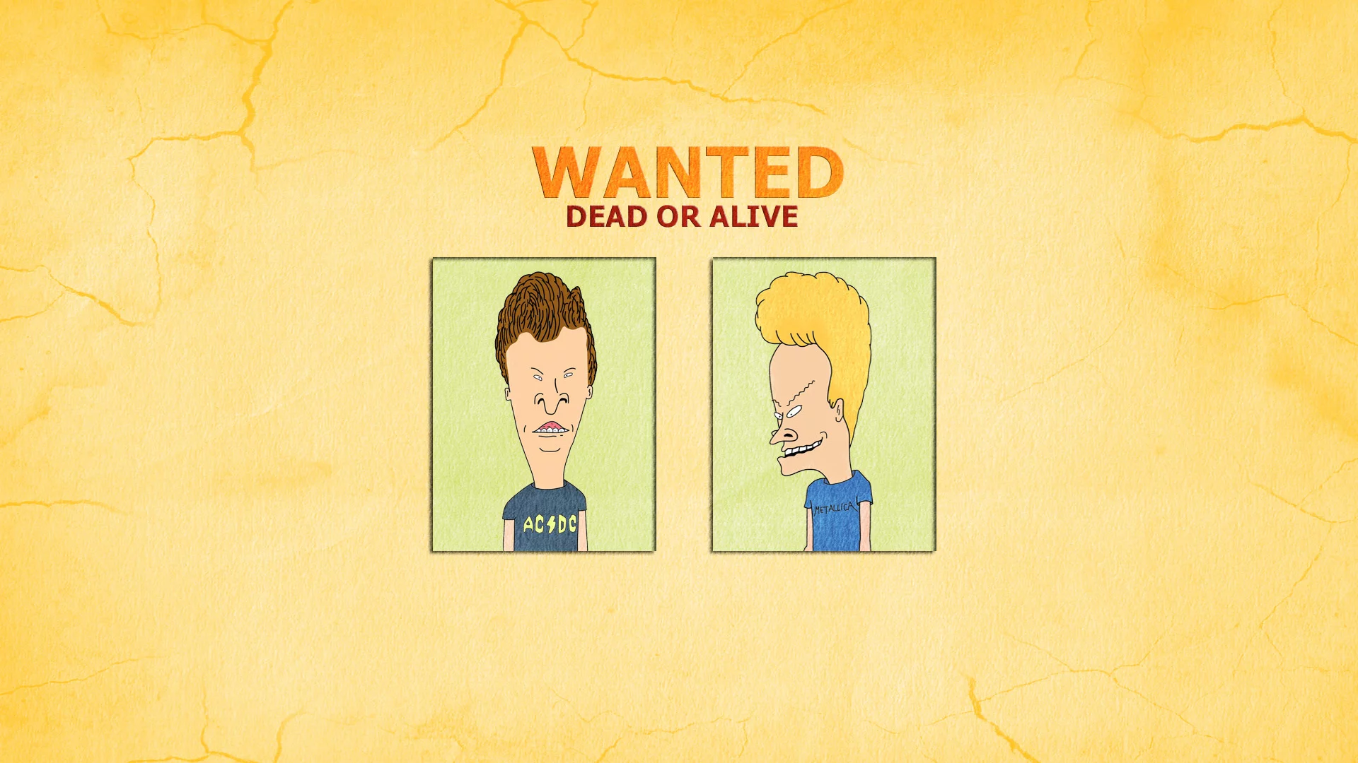wanted dead or alive, beavis and butt-head, надпись, Бивис и баттхед