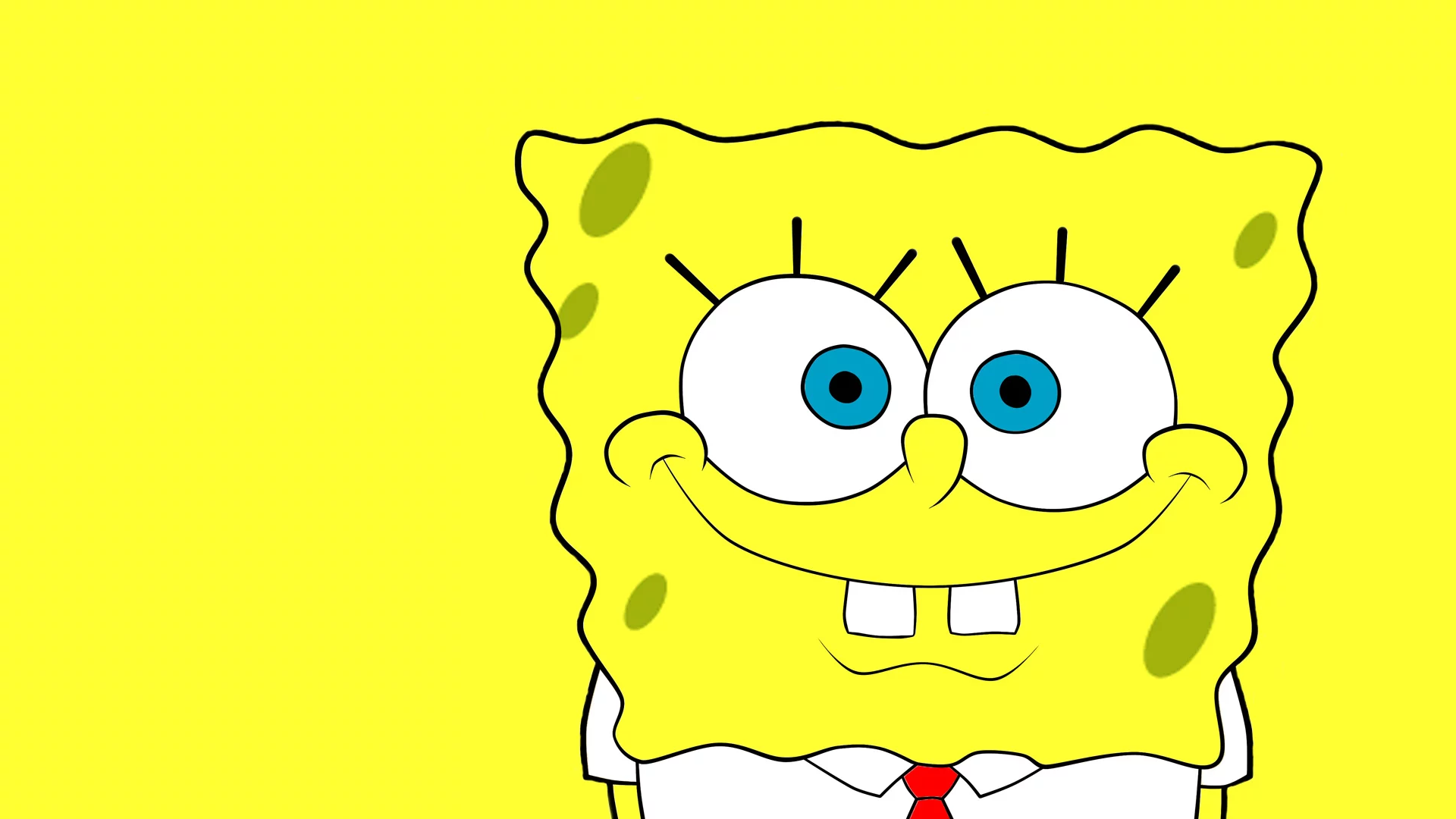 spongebob squarepants, желтый, Губка боб квадратные штаны, улыбка