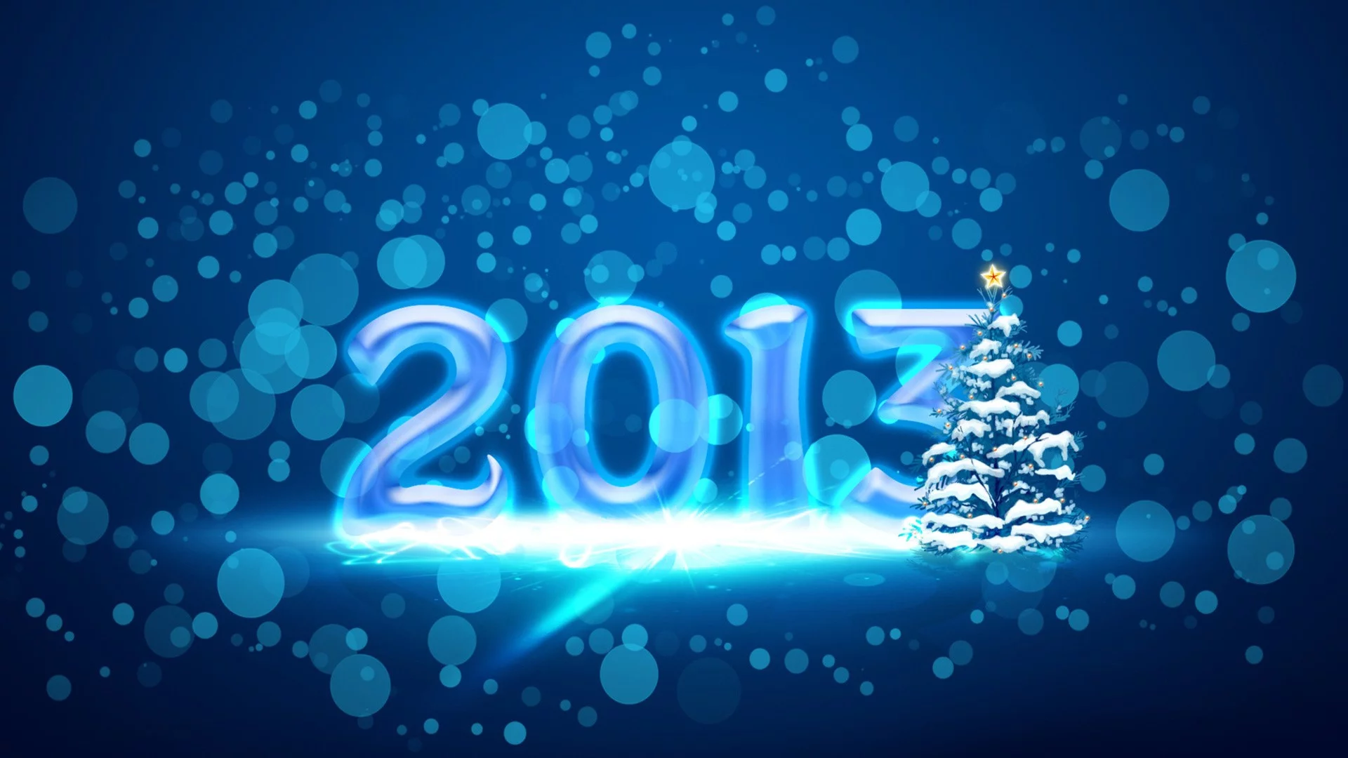 Новый год, ель, ёлка, круги, снег, звезда, ny, 2013, new year