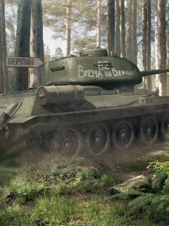 wot, world of tanks, tank, t-34-85, Berlin
